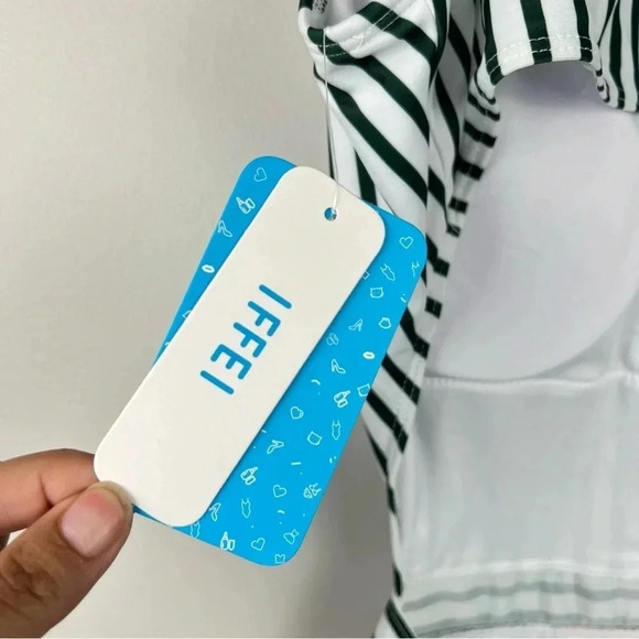 🏝️ Gorgeous Iffei One piece Swimsuit, Size Large, Beautiful Design, NWT - Picture 10 of 11